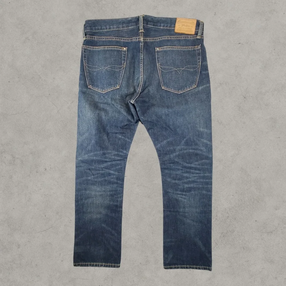 Polo Ralph Lauren Hampton Relaxed Straight Jeans Mens 33x30 Dark Wash Denim